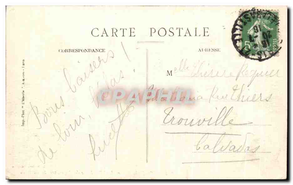 CPA St Germain en Laye Route des loges st germain  — Verso