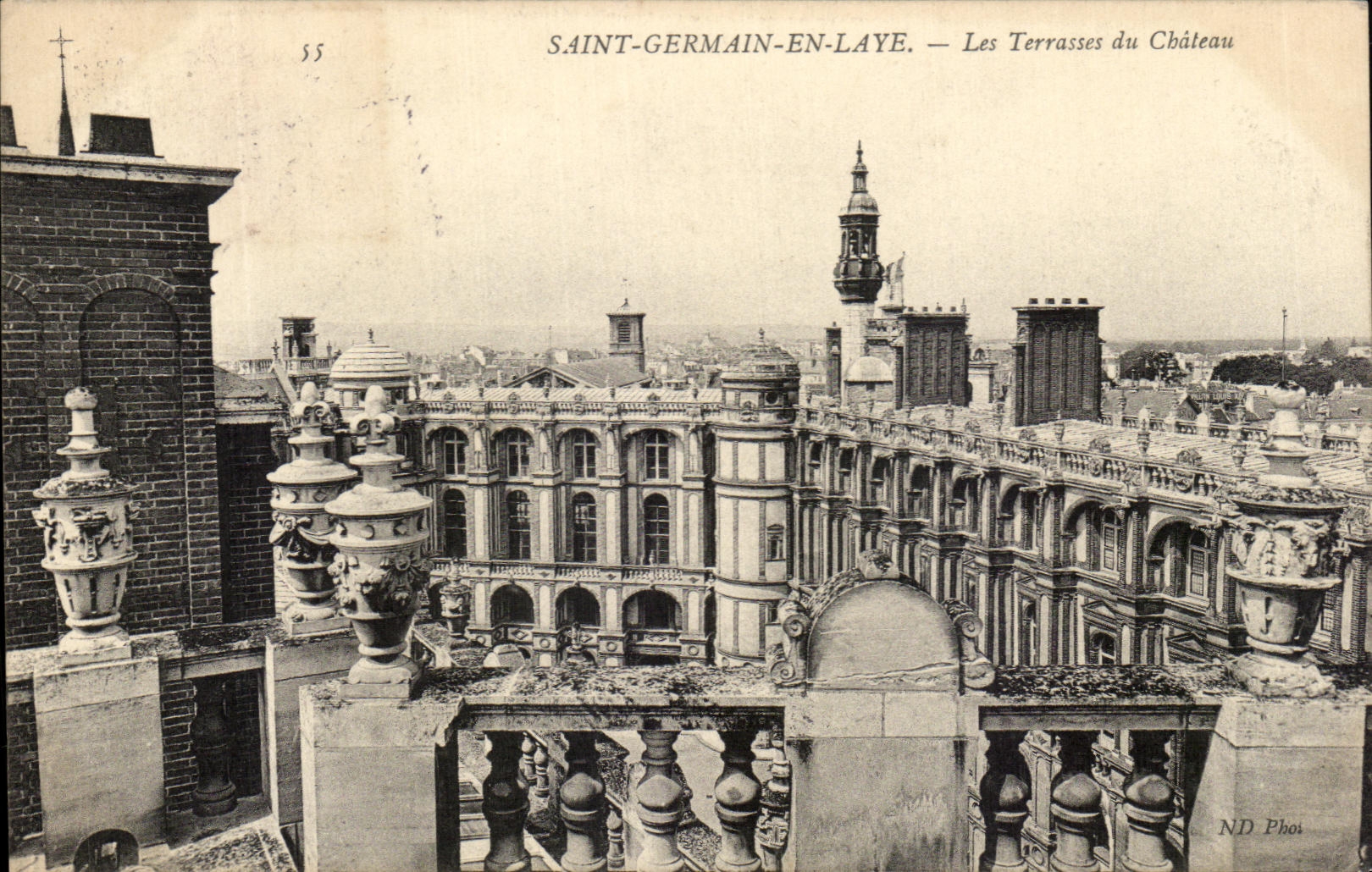 CPA Saint Germain En Laye Les terrasses du chateau 