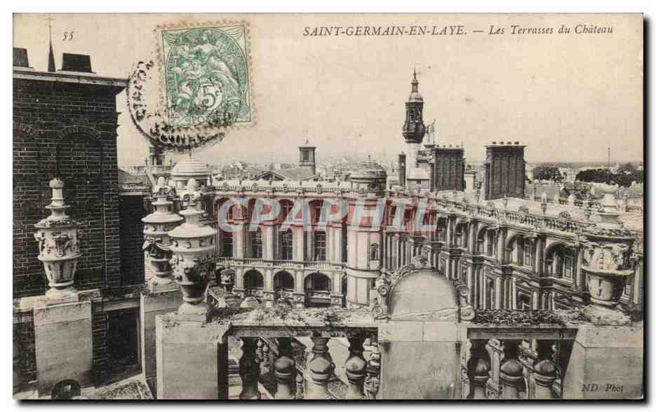 CPA Saint Germain En Laye Les terrasses du chateau 