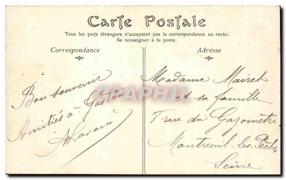 CPA Saint Germain En Laye Les terrasses du chateau  — Rückseite