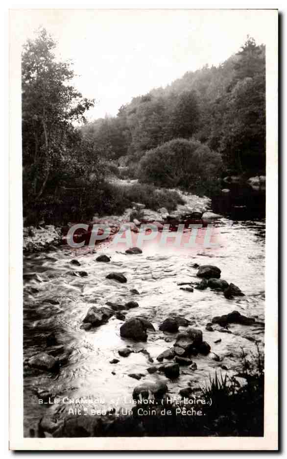CPA Le Chambon sur Lignon Un coin de peche