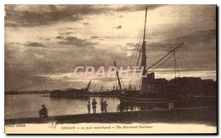 CPA Toulon Le Port Marchand Bateaux