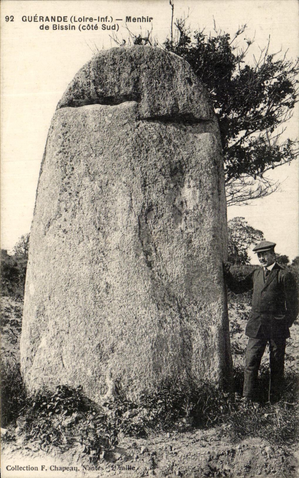 CPA Guerande Menhir De Bissin