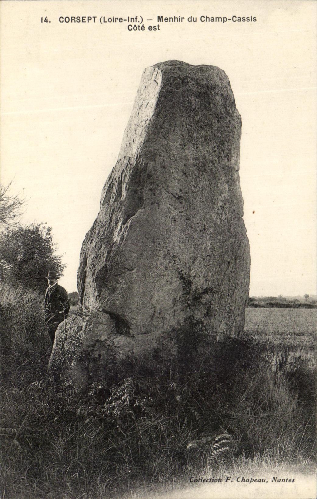 CPA Corsept Menhir Du Champ Cassis