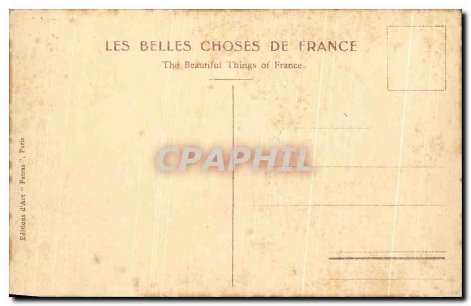 CPA Le Chateau De La Malmaison Le Parc — Rückseite