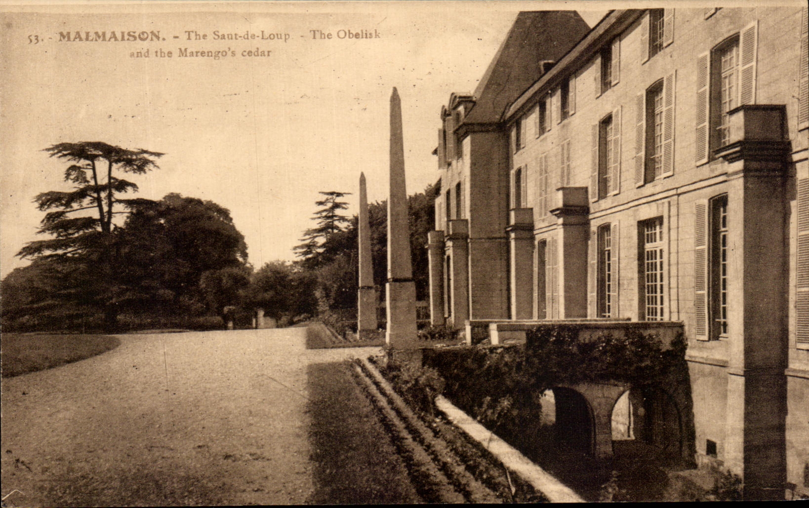 CPA Malmaison The Saut du Loup the Obelisk