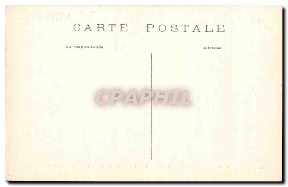 CPA Chateau De La Malmaison Le Cabinet De Travail De l'Empereur — Rückseite