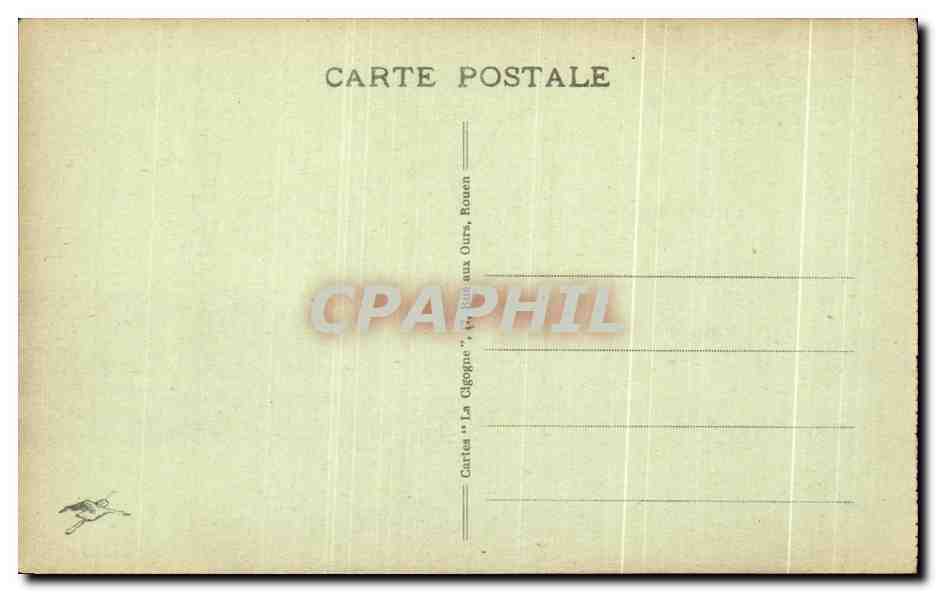 CPA Rouen Pont Transbordeur Bateaux  — Rückseite