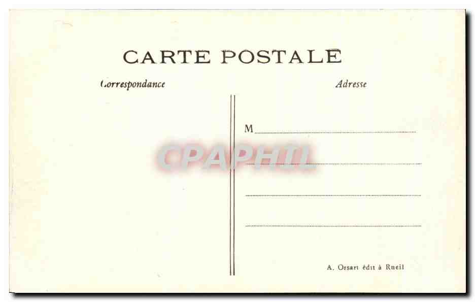 CPA Rueie Chateau de la Malmaison et la Chapelle — Rückseite
