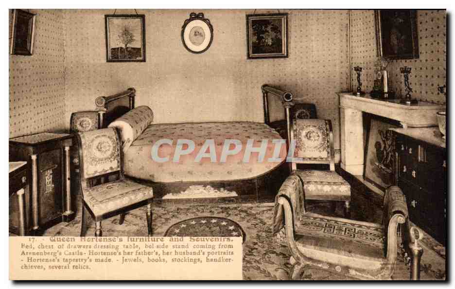 CPA Queen Horlense's Furniture and Souvenirs Bed chest of drawers diessing table