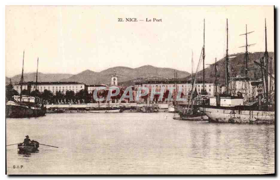 CPA Nice Le Port Bateaux Voiliers 
