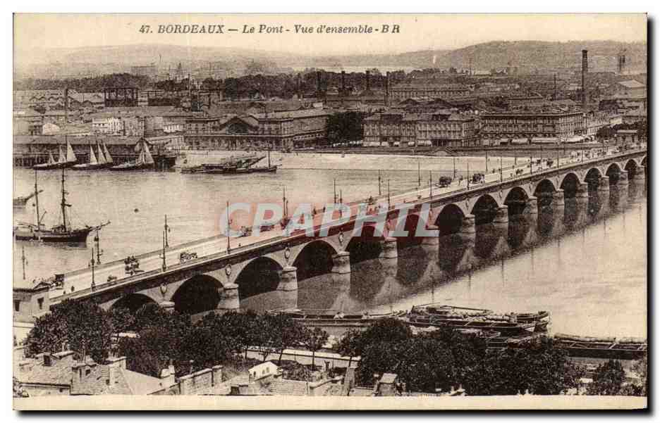 Bordeaux — Le Pont — Vue d'ensemble — B R