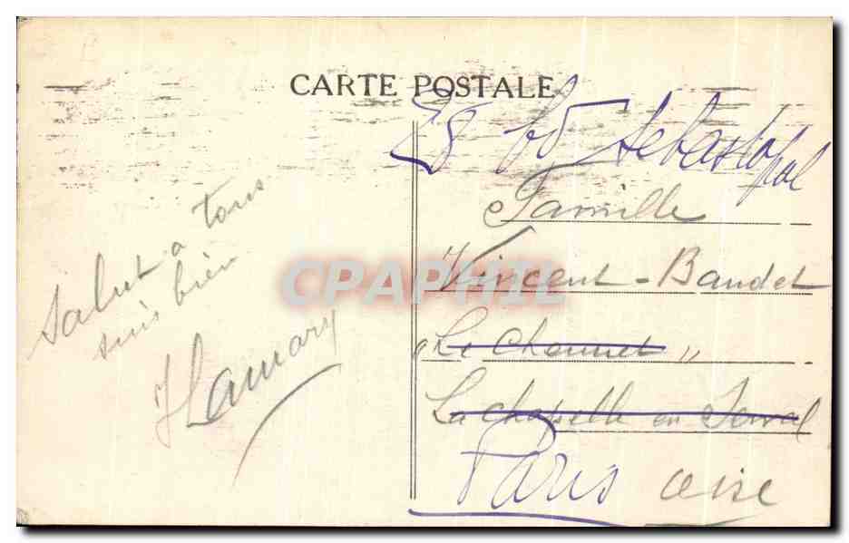 CPA Bordeaux Vue generale prise de la Tour Bateaux — Verso