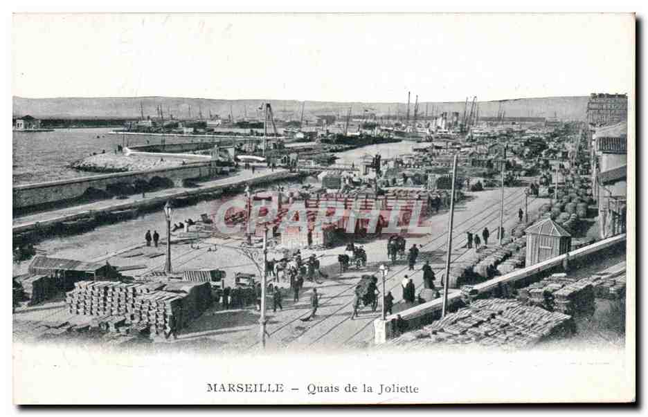 CPA Marseille Quais de la Joliette Bateaux