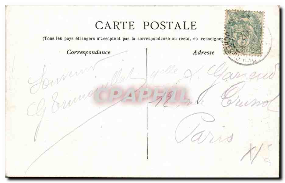 CPA Marseille Quais de la Joliette Bateaux — Verso