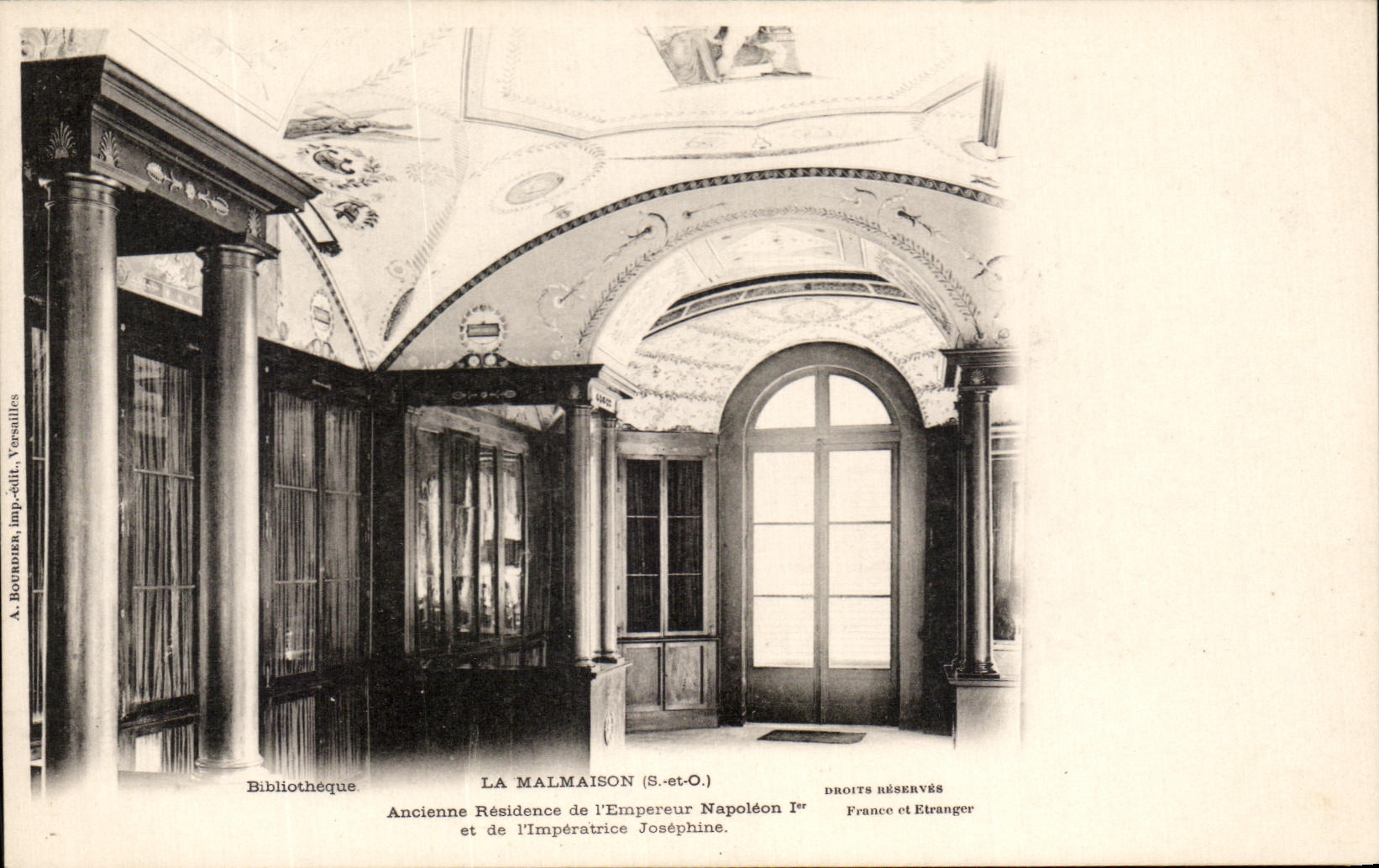 CPA La Malmaison Ancienne residence de l'empereur Napoleon 1er Bibliotheque