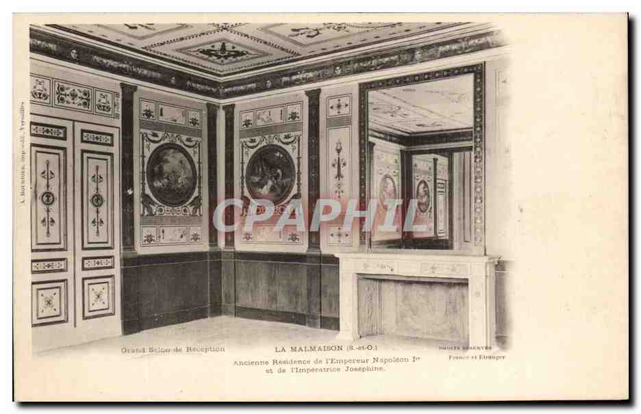 CPA La Malmaison Ancienne residence de l'empereur Napoleon 1er Grand salon de reception