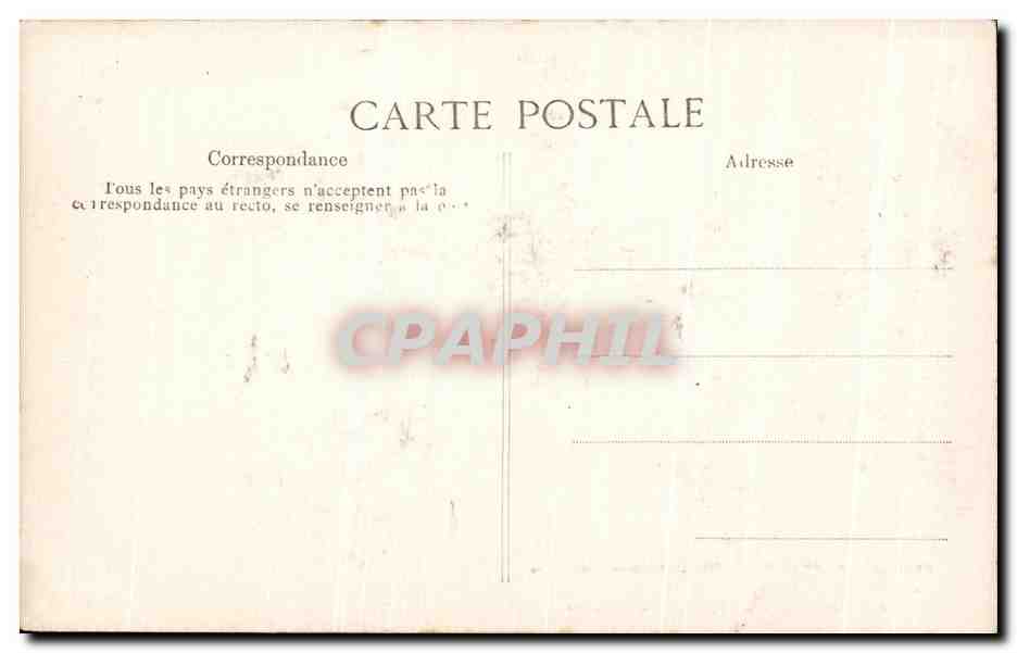 CPA Chateau de la Malmaison Ancienne residence de I'Imperatrice Josephine Napoleon 1er — Rückseite