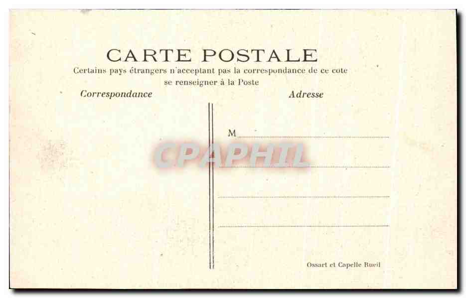 CPA Chateau de la Malmaison La salle a manger Offert a Napoleon 1er par Charles IV roi d'Espagne  — Rückseite