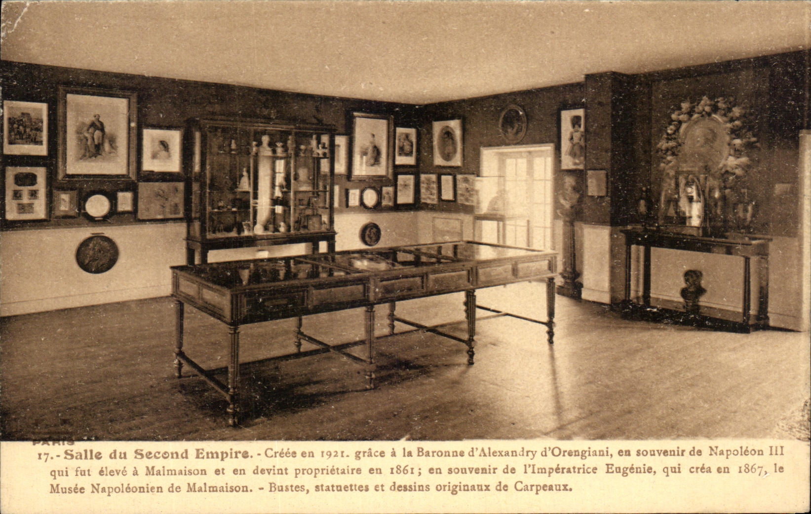 CPA Salle du Second empire Malmaison