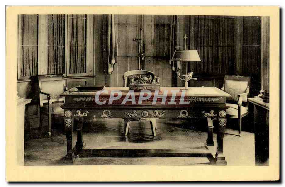 CPA Chateau De Malmaison Le Bureau De Napoleon 1er