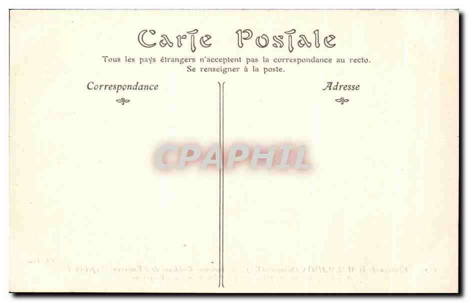 CPA Rueil Chateau de la Malmaison la bibliotheque de l'empereur Napoleon 1er — Rückseite