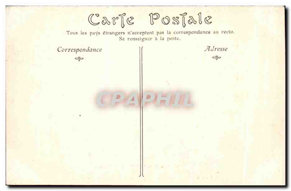 CPA Rueil Chateau de la Malmaison Chambre a coucher de l'imperatrice Josephine — Rückseite