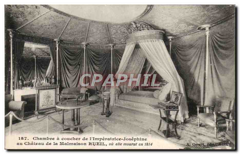 CPA Chambre a Coucher De l'Imperalrice Josephine Au chateau De La Malmaison Rueil