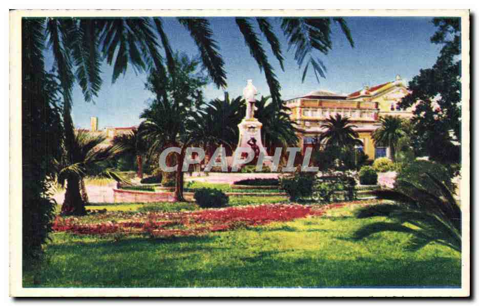 CPA Cannes Les Jardins Et Le Monument Edouard 