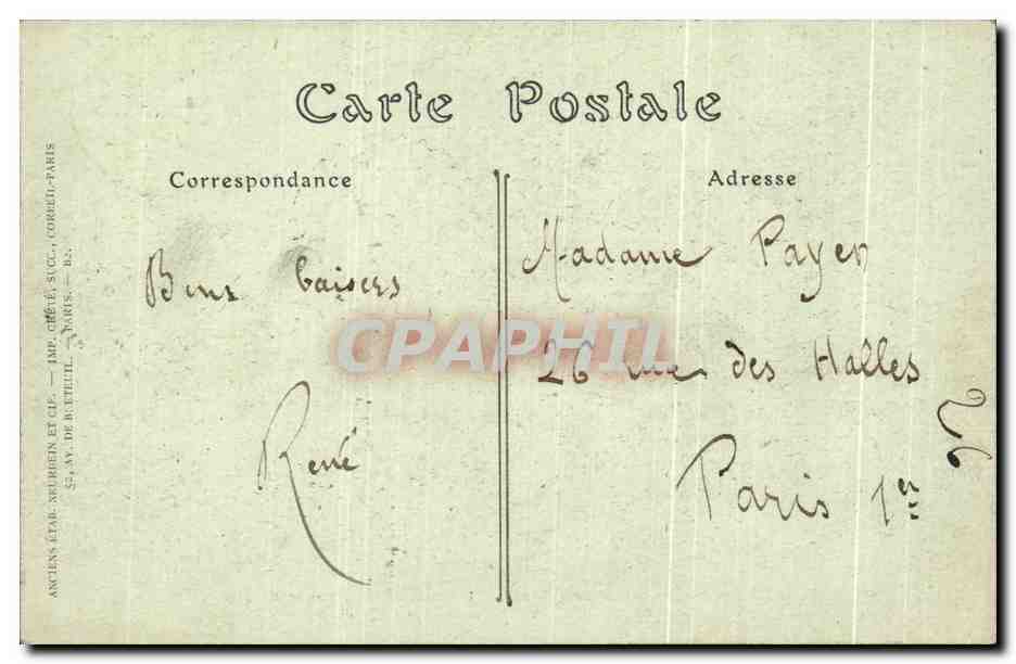 CPA Dieppe Vue generale de l'Avant Port prise de la Falaise du Pollet Bateaux — Verso