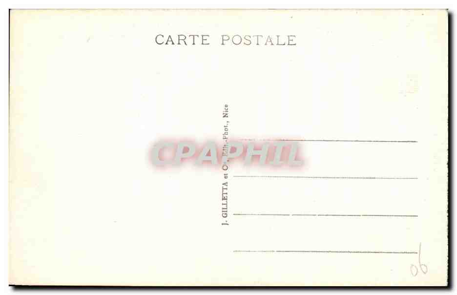 CPA Nice Entree du Port Bateaux — Verso