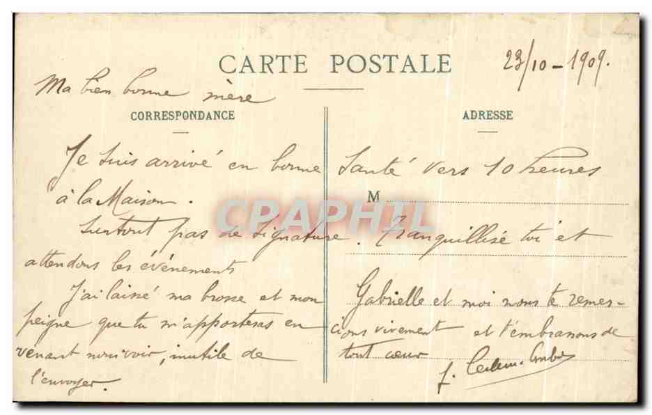 CPA Rouen vue generale prise du Transbordeur Bateaux — Rückseite