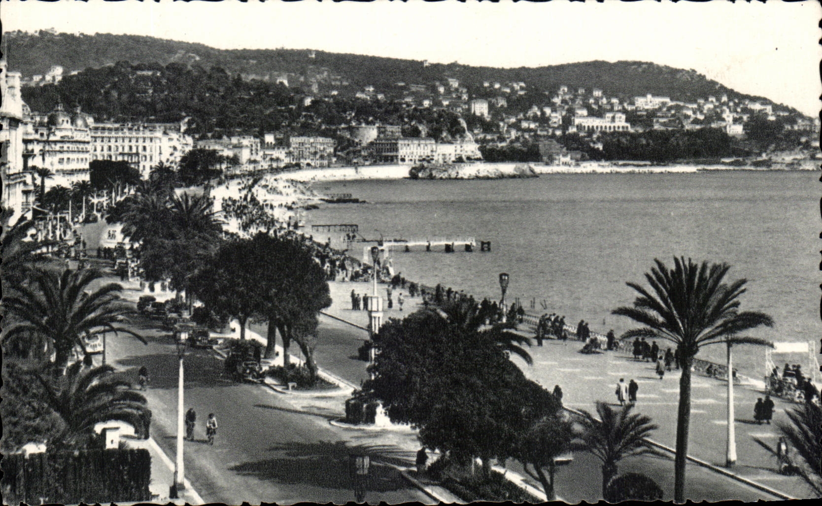 CPA Nice Le Mont Boron et la Promenade des Anglais