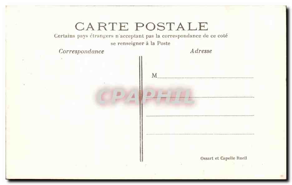 CPA Chateau de la Malmaison La Salle a Manger Surtout de Table Offert d napoleon L par Charles Roi d'Espagne — Rückseite
