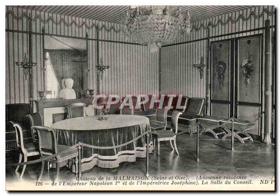 CPA Rueil Chateau de la Malmaison Ancienne Residence de L'Empereur Napoleon et de l'Imperatrice Josephine La salle 