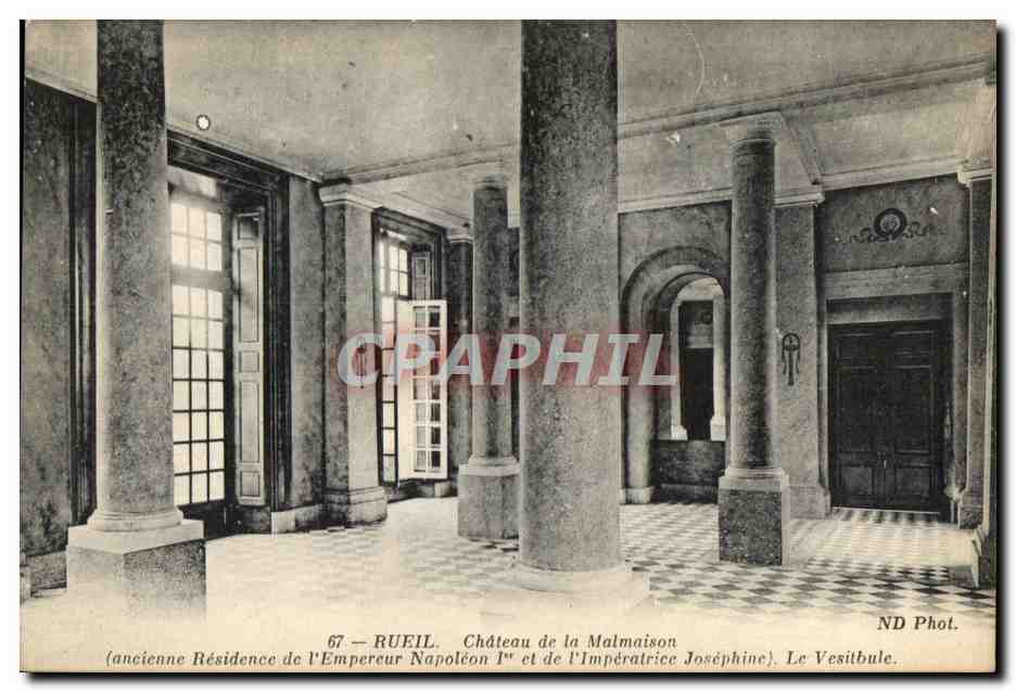 CPA Rueil Chateau de la Malmaison Le Vestibule