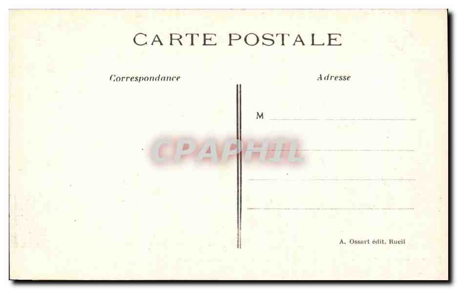 CPA Chambre a L'imperatrice Jonephine au Chateau de la Malmaison  — Rückseite