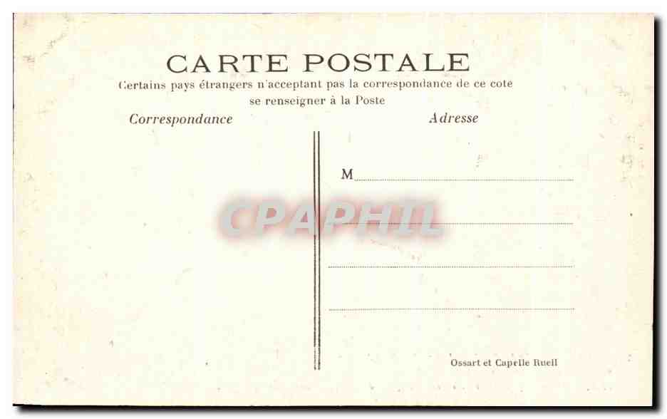 CPA Chateau de la Malmaison Salle a manger Surtout de Table — Rückseite