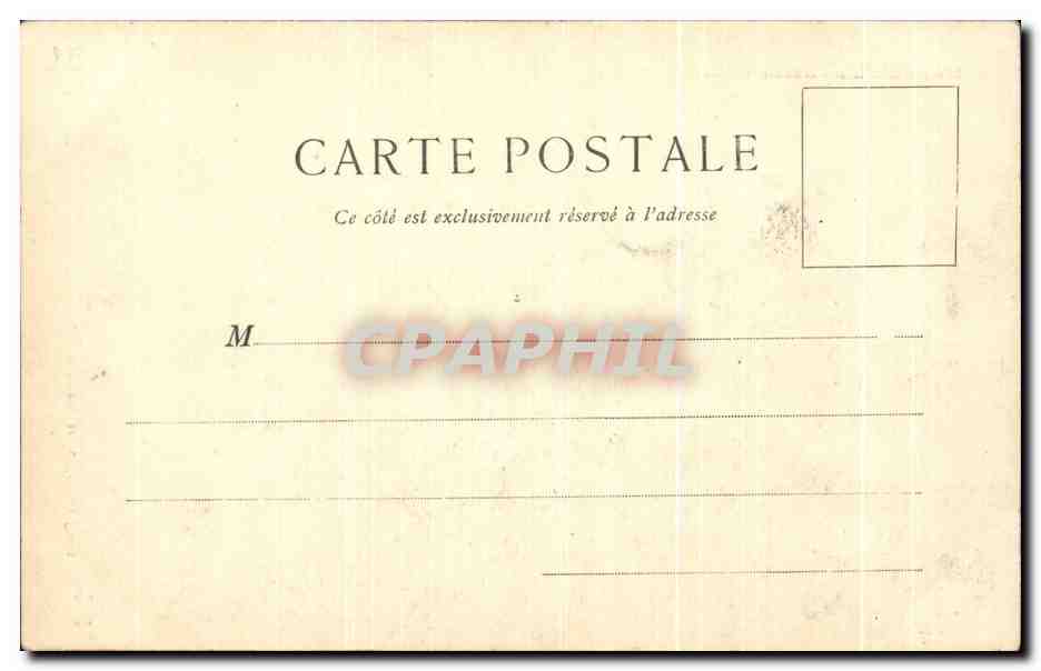CPA Marseille Bassin de Carenage Bateaux — Verso