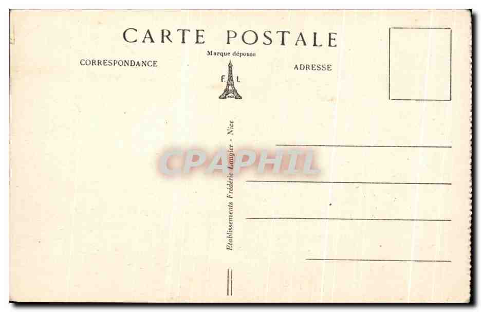 CPA Nice Vue Generale Sur le Port Bateaux — Verso