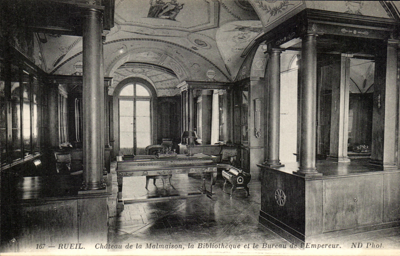 CPA Rueil Chateau De La Malmaison La Bibliotheque Et Le Bureau De l'Empereur