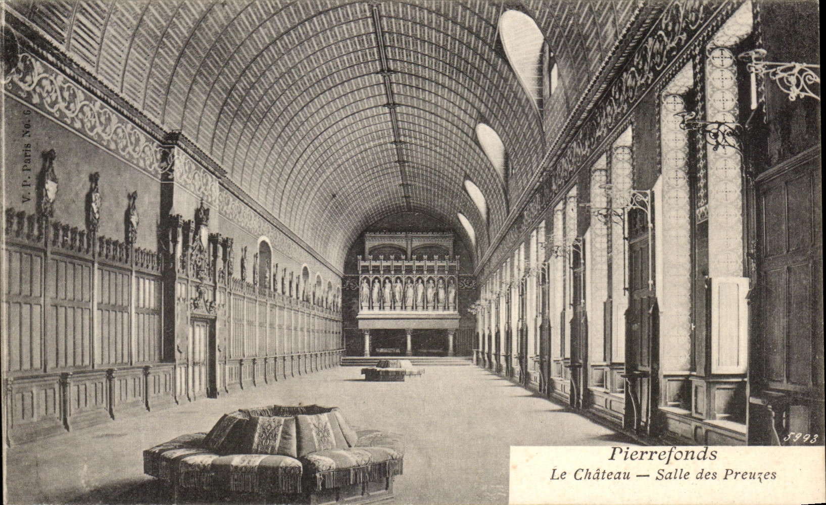 Pierrefonds — Le Château — Salle des Preuves — K.P. Paris N° 6