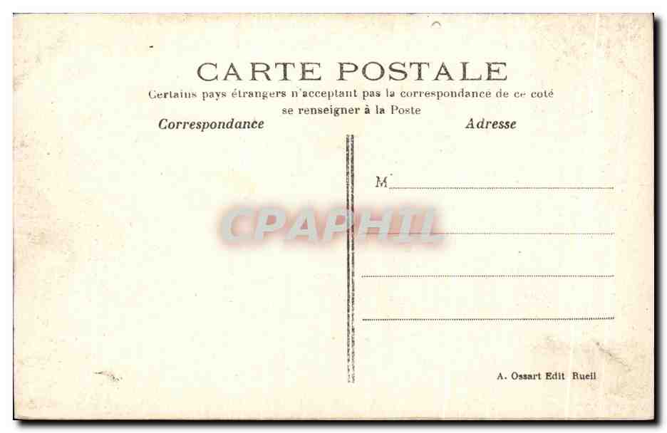 CPA Le Chateau De La Malmaison Et La Chapelle — Rückseite
