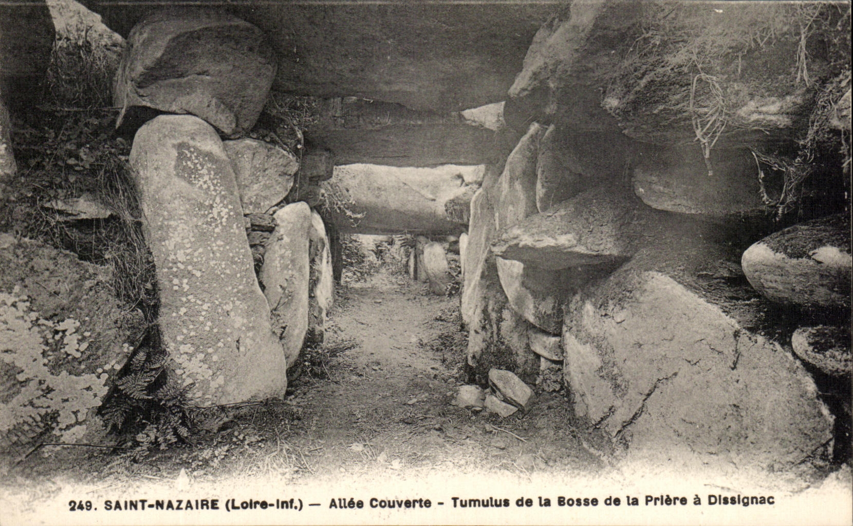 CPA Saint Nazaire Allee Couverte Tumulus de la Bosse de la Priere a Disslgnac