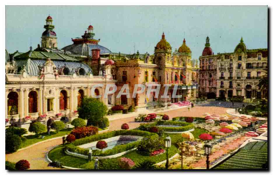 CPA Monte Carlo Le Casino l'Hotel de Paris