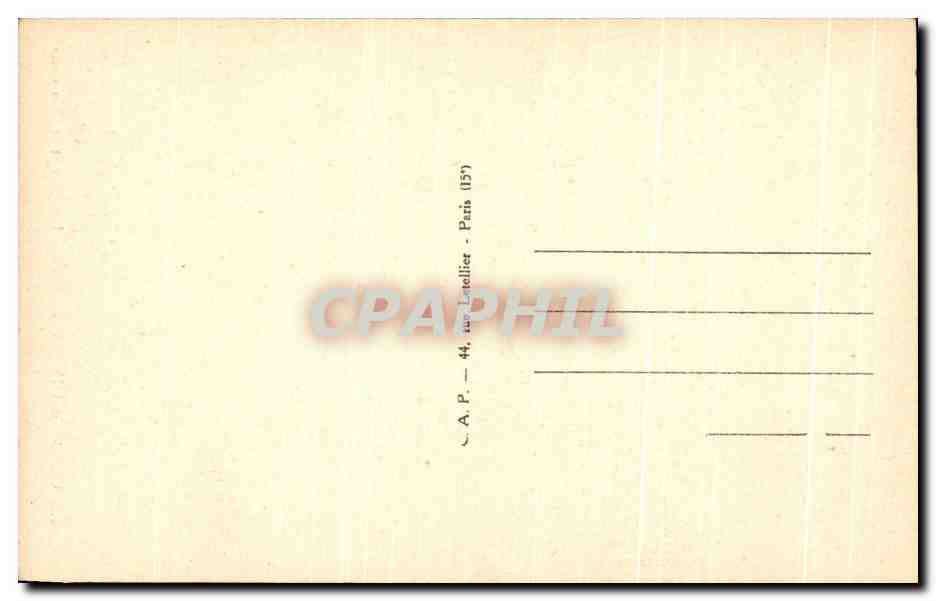 Lac d'Annecy — Sevrier L'Église et la Tournette — éditeur A.P. n°533 — Verso