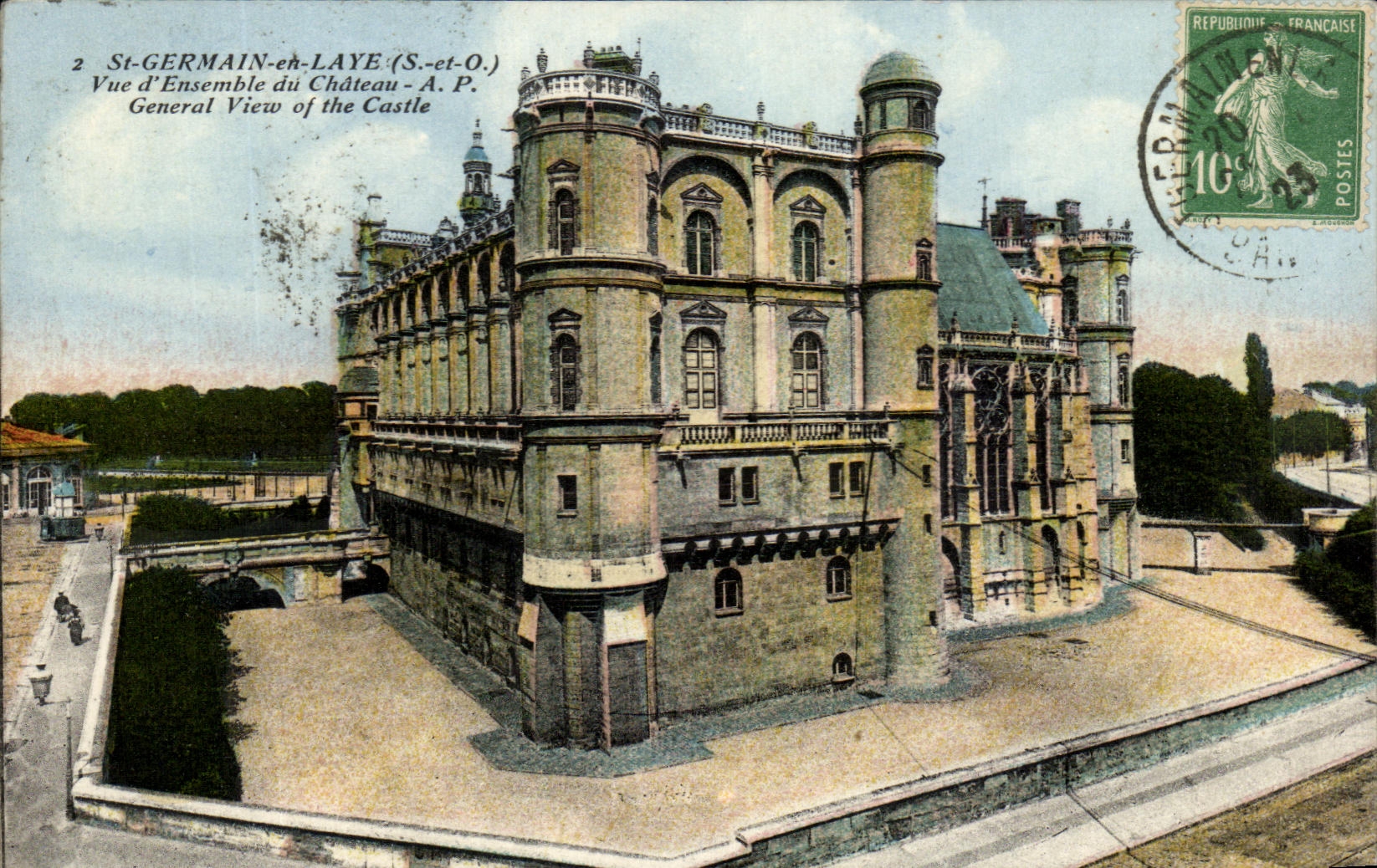 St-GERMAIN-en-LAYE (S.-et-O.) — Vue d'Ensemble du Château — A.P. Éditeur A.P. n°2