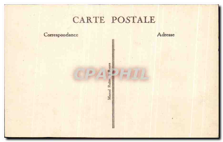 CPA Rouen Vue d'ensemble de la Seine et des Quais Bateaux — Verso