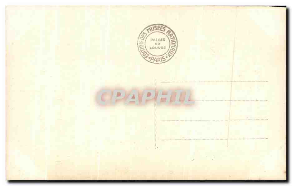 CPA Malmaison Salon de Musique de l'lmperatrice Josephine Harpe — Rückseite