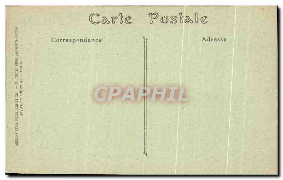 CPA Chateau De La Malmaison La Bibliotheque  — Rückseite